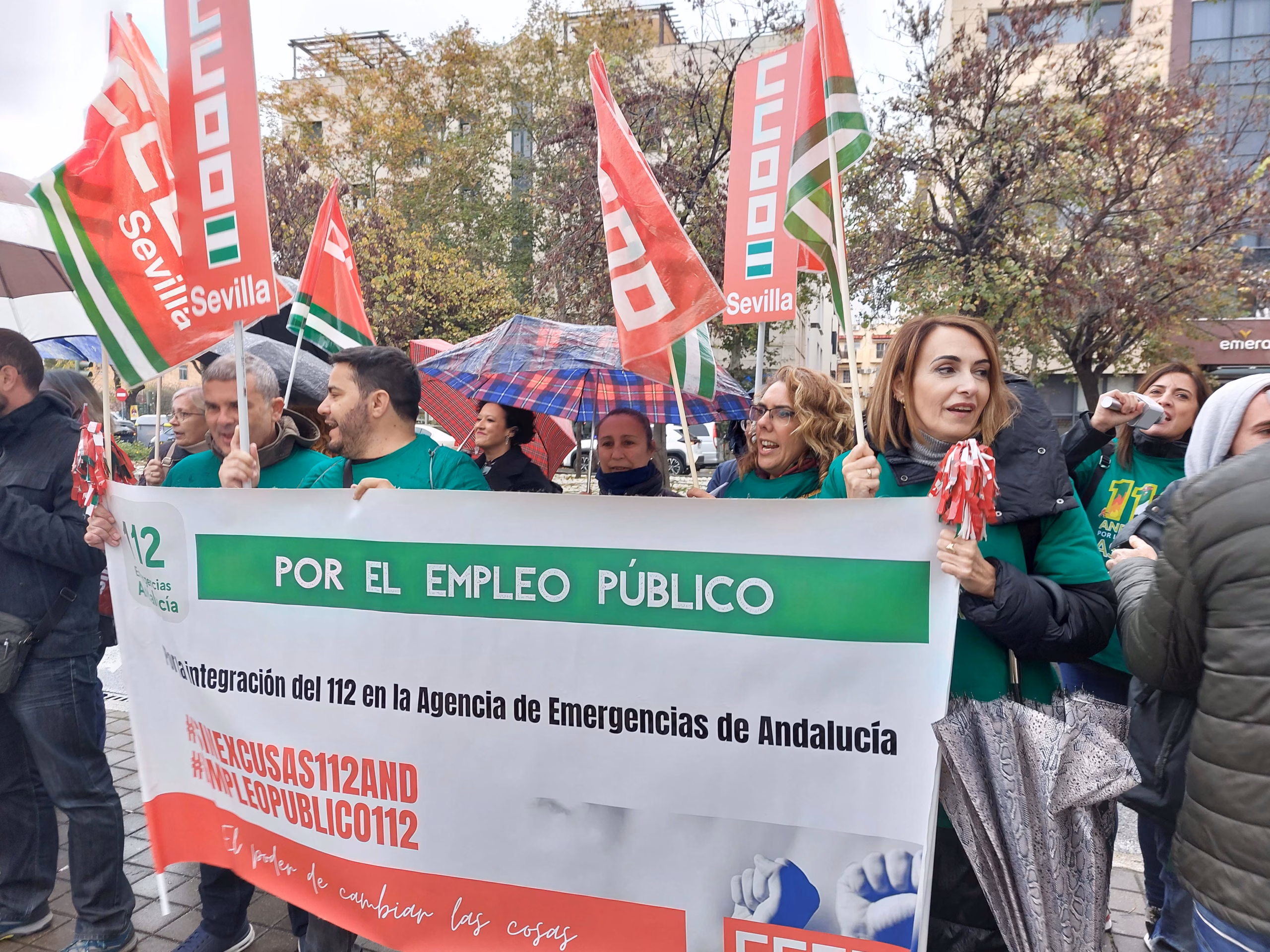 CCOO convoca HUELGA INDEFINIDA de la plantilla del 112 para reclamar al Gobierno Andaluz su incorporación en la Agencia de Emergencias -ASEMA-